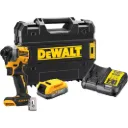 DEWALT DCF850E1T-QW 18V XR Brushless Ultra Compacte Slagschroevendraaier met 3 snelheden (205Nm)