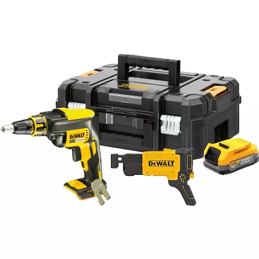 [5035048788325] DEWALT DCF620E1K-XJ 18V XR Brushless Bandschroefmachine (incl. Neusstuk en bandschroefmechanisme DCF6202)