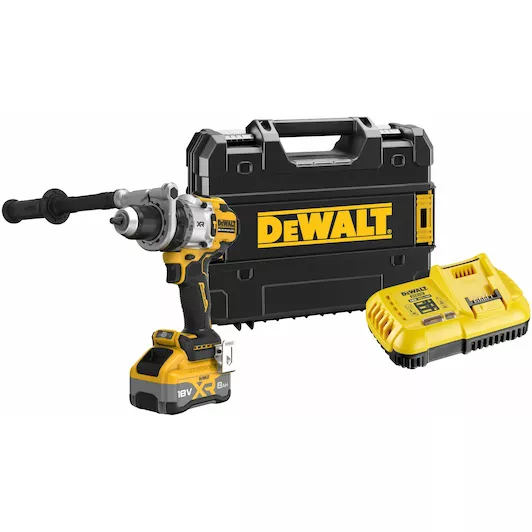 [5035048835937] DEWALT DCD1007WW1T-QW 18v XR Premium 3-snelheden  schroef-/klopboormachine - 1 x 8Ah Tabless