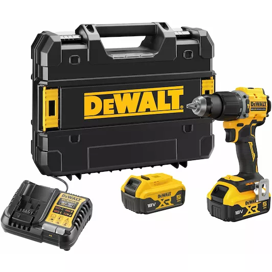 [5054905325138] DEWALT DCD799P2T-QW 18V XR Brushless Compacte schroef-/klopboormachine - 2x 5.0 Ah Accu