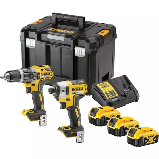 [5054905295950] DEWALT DCK266P3T-QW 18V XR Brushless 2-delige set met schroef-/klopboormachine (DCD796) + slagschroevendraaier (DCF887)