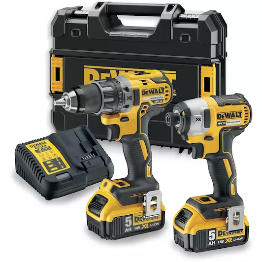 [5035048643563] DEWALT DCK268P2T-QW 18V XR Brushless 2-delige set met schroef-/boormachine (DCD791) + slagschroevendraaier (DCF887)