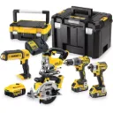 DEWALT DCK551P3T-QW 18V XR Brushless 5-delige set (DCD796 + DCF887 + DCS391 + DCS331 + DCL050)