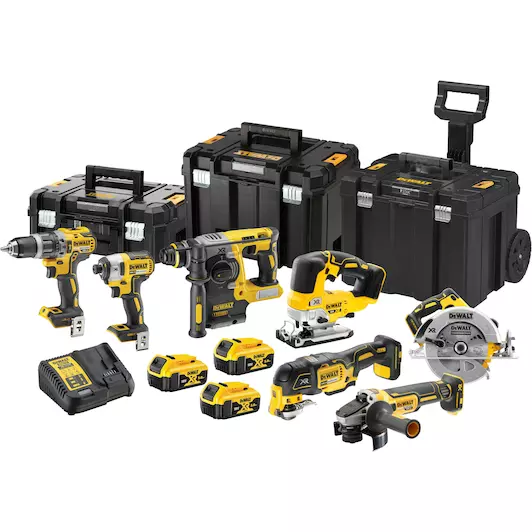 [5054905285852] DEWALT DCK755P3T-QW 18V XR Brushless 7-delige set (DCD796 + DCF887 + DCS355 + DCH273 + DCG405 + DCS570 + DCS334)