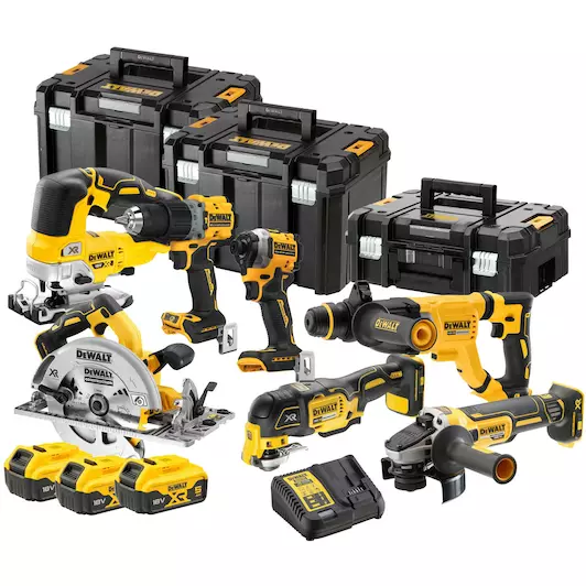 [5035048808689] DEWALT DCK706P3T-QW 18V XR Brushless 7-delige set (DCD805 + DCF850 + DCS355 + DCH263 + DCG405 + DCS572 + DCS334)