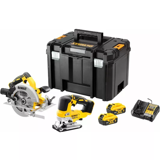 [5035048836088] DEWALT DCK2012P2T-QW 18v XR Zaag twin kit - DCS570+DCS334 - 2 x 5Ah