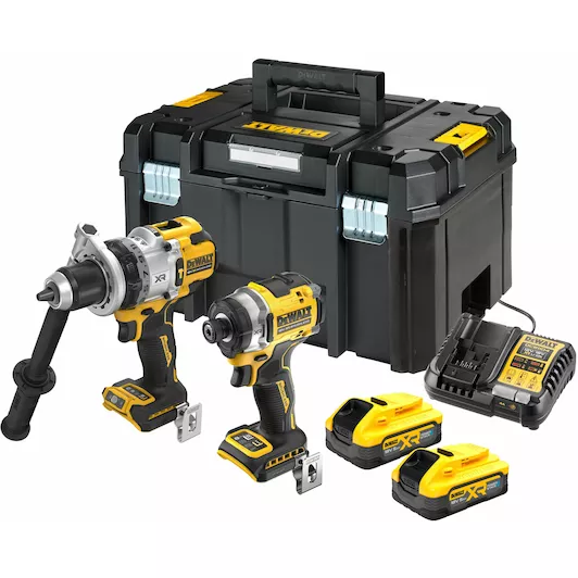 [5035048839577] DEWALT DCK2200H2T-QW 18v XR Premium twin kit: DCD1007 + DCF860 - 2 x 5Ah Powerstack in TSTAK