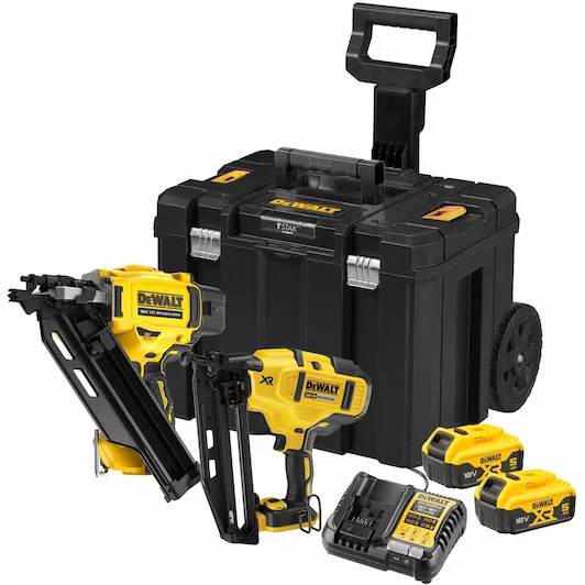 [5035048798638] DEWALT DCK246P2T-QW 18v XR tacker twin kit - DCN930 + DCN660 - 2 x 5Ah in TSTAK