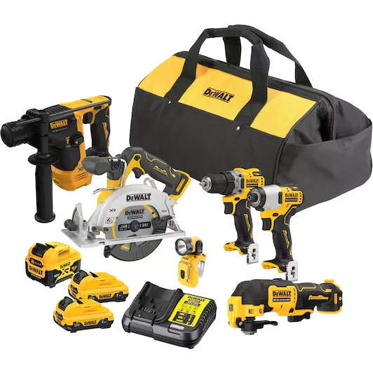 [5035048792988] DEWALT DCK611P1D2-QW 12V XR Brushless 6-delige set (DCD701 + DCF801 + DCH072 + DCS512 + DCS353 + DCL510)