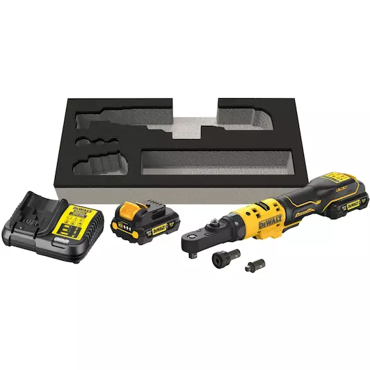 [5035048789636] DEWALT DCF500L2G-QW 12V XR Brushless 1/4" en 3/8" Haakse ratelsleutel (met G-klasse accu's)