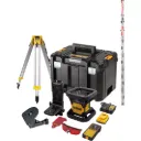 DEWALT DCE074D1R-SET 18V Roterende Laser, statief & lat - R
