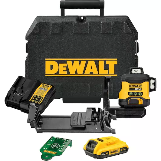 [5035048749616] DEWALT DCLE34031D1-QW 18V 3x360° Compact Laser, 1x 2Ah - G