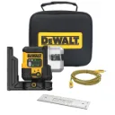 DEWALT DCLE14301GB-XJ 3x180° groene kruislijnlaser met USB-C laadpoort