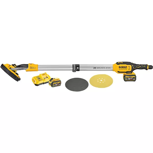 DEWALT DCE800T2-QW 18V XR Brushless Excentrische Langnekschuurmachine 225mm
