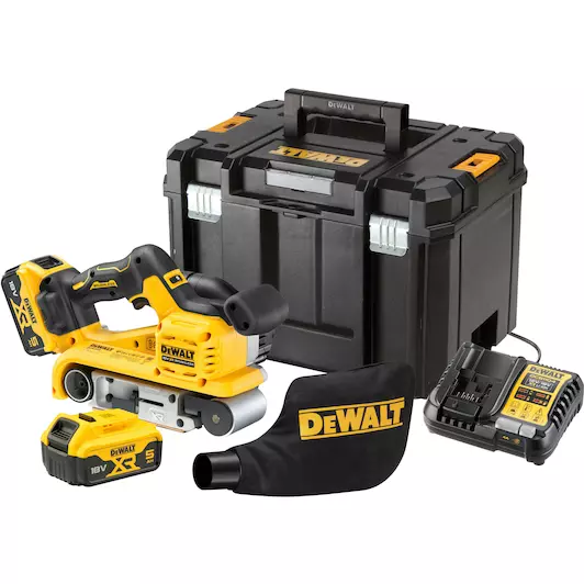 DEWALT DCW220P2-QW 18V XR Brushless Bandschuurmachine 75mm