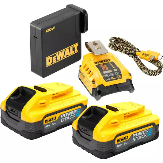 [5054905304195] DEWALT DCB094H2-QW 18V XR USB-C Laadadapter