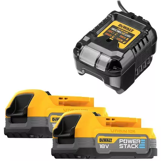 DEWALT DCB1102E2-QW 18V XR Accu starterpack (2x DCBP034 + XR multivoltage lader)