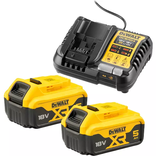 [5035048790045] DEWALT DCB1104P2-QW 18V XR Accu starterpack (2x DCB184 + XR multivoltage lader)