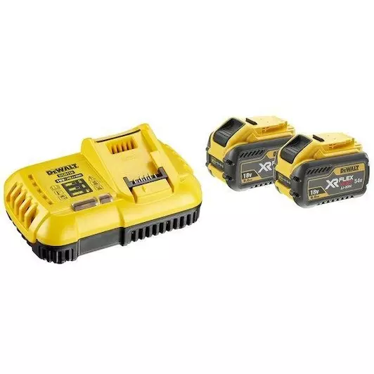 [5035048664797] DEWALT DCB118X2-QW 54V XR FLEXVOLT Accu starterpack (2x DCB547 + XR multivoltage snellader)