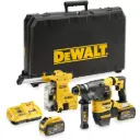 DEWALT DCH335X2-QW 54V XR FLEXVOLT SDS+ Combihamer 30mm met snelwisselboorkop + geintegreerde stofafzuiging