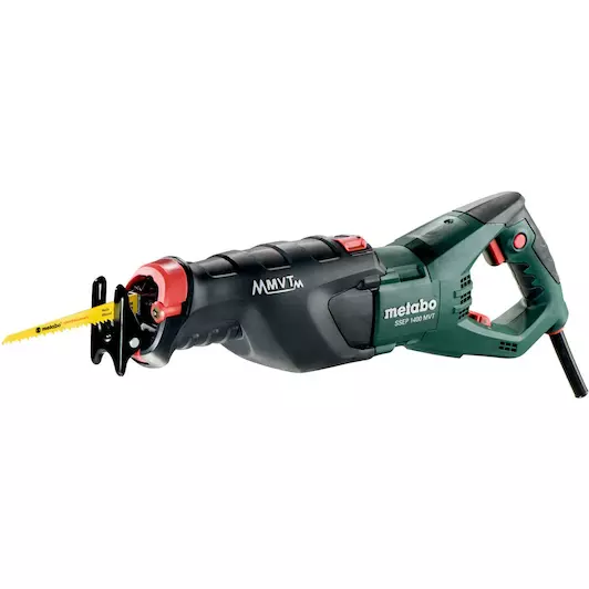 [4007430292995] Metabo 606178500 SSEP 1400 MVT Reciprozaag; Kunststof koffer 230v Met extra accessoires