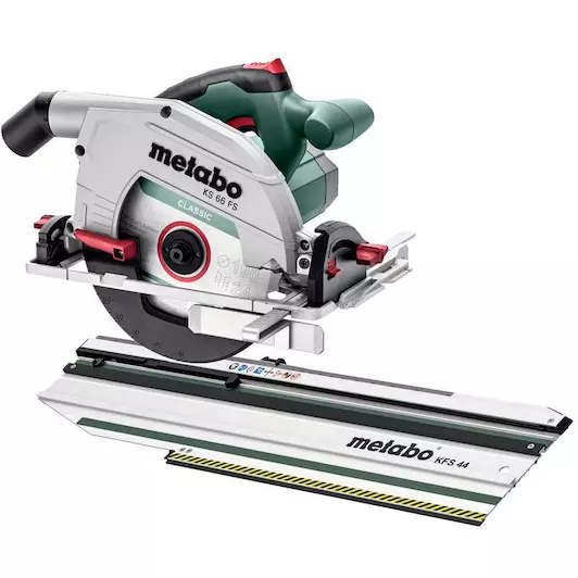 [4061792200463] Metabo 691196000 Set KS 66 FS Cirkelzaag; doos; met geleiderail KFS 44 230v Met geleiderail KFS 44
